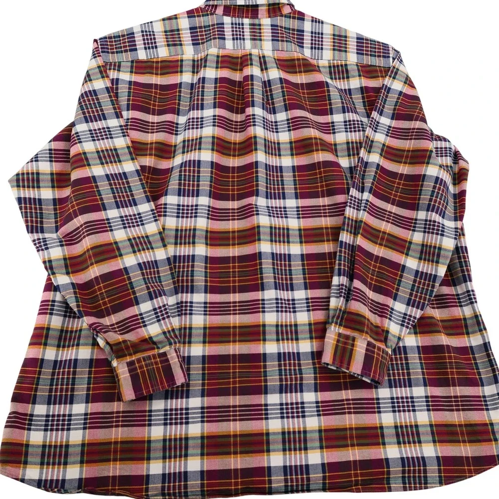 Polo Ralph Lauren Mens 3XLT Plaid Button Down Shirt Multi Color Pony Logo Tall